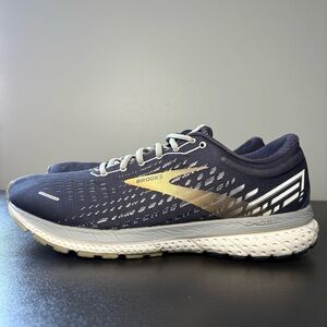 Brooks Mens Ghost 13 Running Shoes Blue Size 10.5